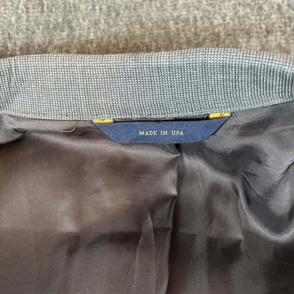 VTG Brooks Brothers 1818 Madison Blazer Mens 41R Saxxon Wool Grey Sport Coat USA